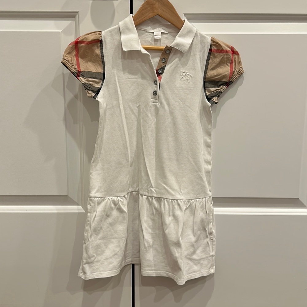 Burberry kids dress white size 8